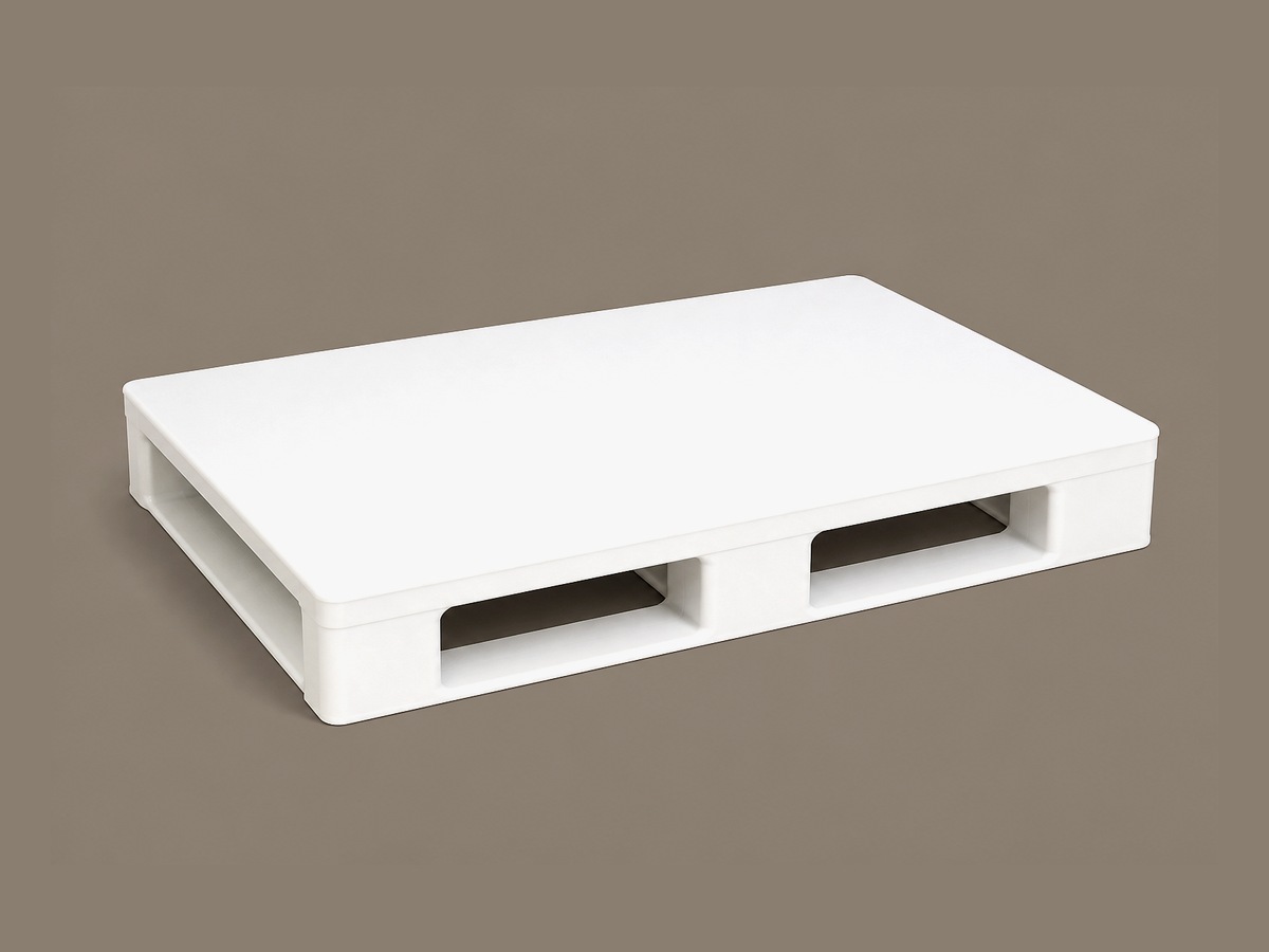 100x120x15cm Beyaz Kapalı 15kg 3 Kızaklı HDPE