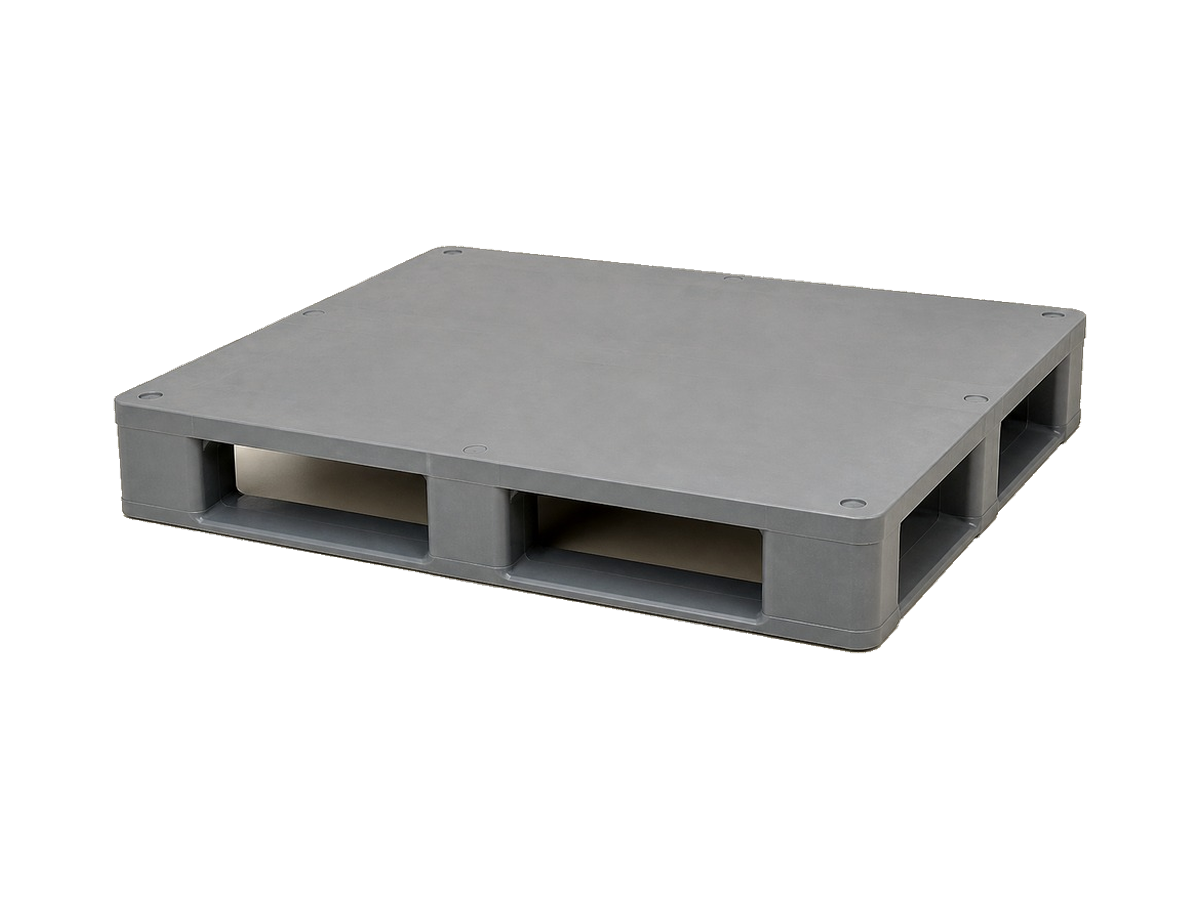 100x120x15cm Gri Kapalı 15kg 3 Kızaklı HDPE