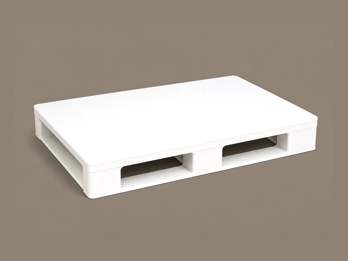 80x120x15cm Beyaz Kapalı 13kg 3 Kızaklı HDPE